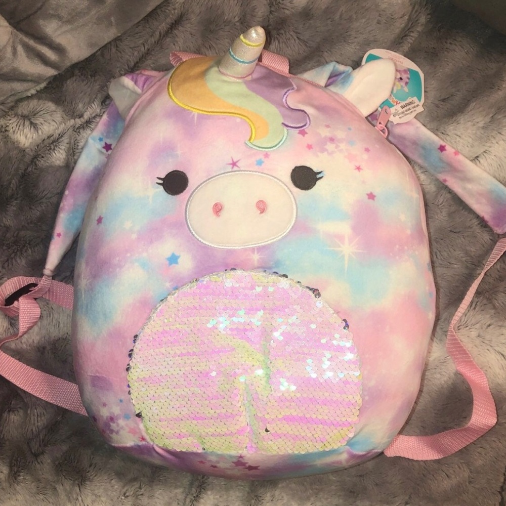 Squishmallow Backpack Nebula Unicorn NEW Squishmallows Plush Toy NWT